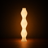 Floor Lamp Opal Glass Sculptural | Contemporary