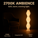 Floor Lamp Opal Glass Sculptural | Contemporary