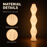 Floor Lamp Opal Glass Sculptural | Contemporary