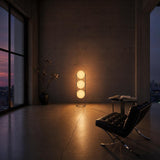 Floor Lamp Opal Glass Three Globes | Contemporary
