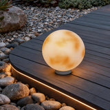 Floor Lamp Stone Moon-Shaped | Modern