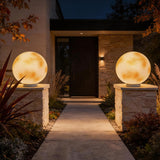 Floor Lamp Stone Moon-Shaped | Modern