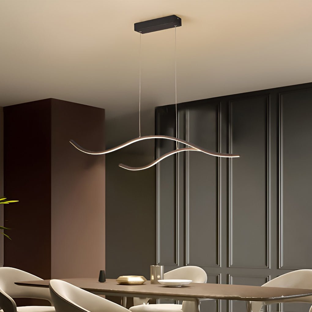 Pendant Light Metal Curved LED | Modern