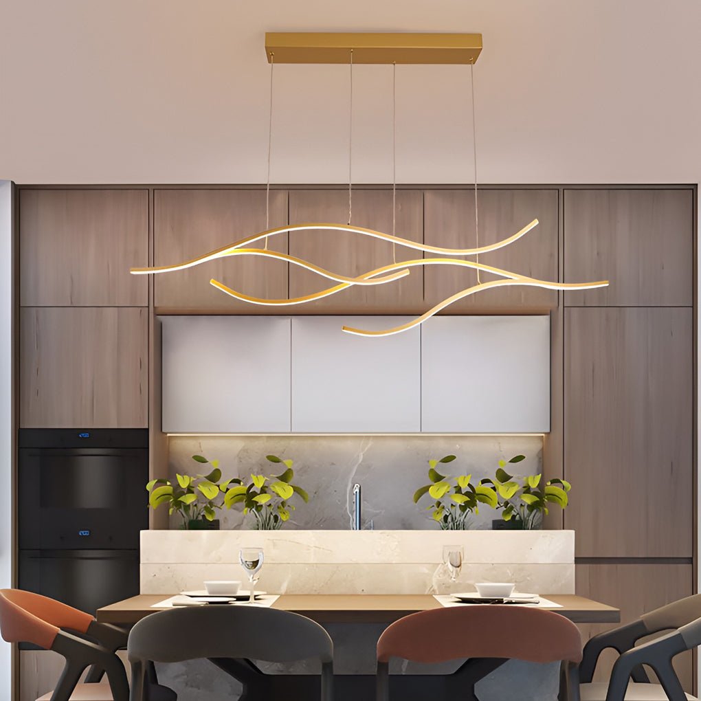 Pendant Light Metal Curved LED | Modern