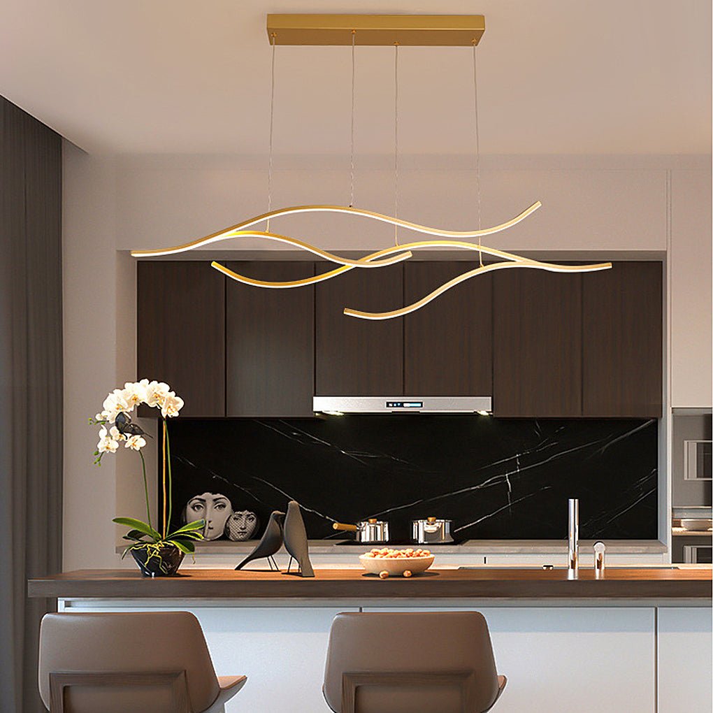 Pendant Light Metal Curved LED | Modern