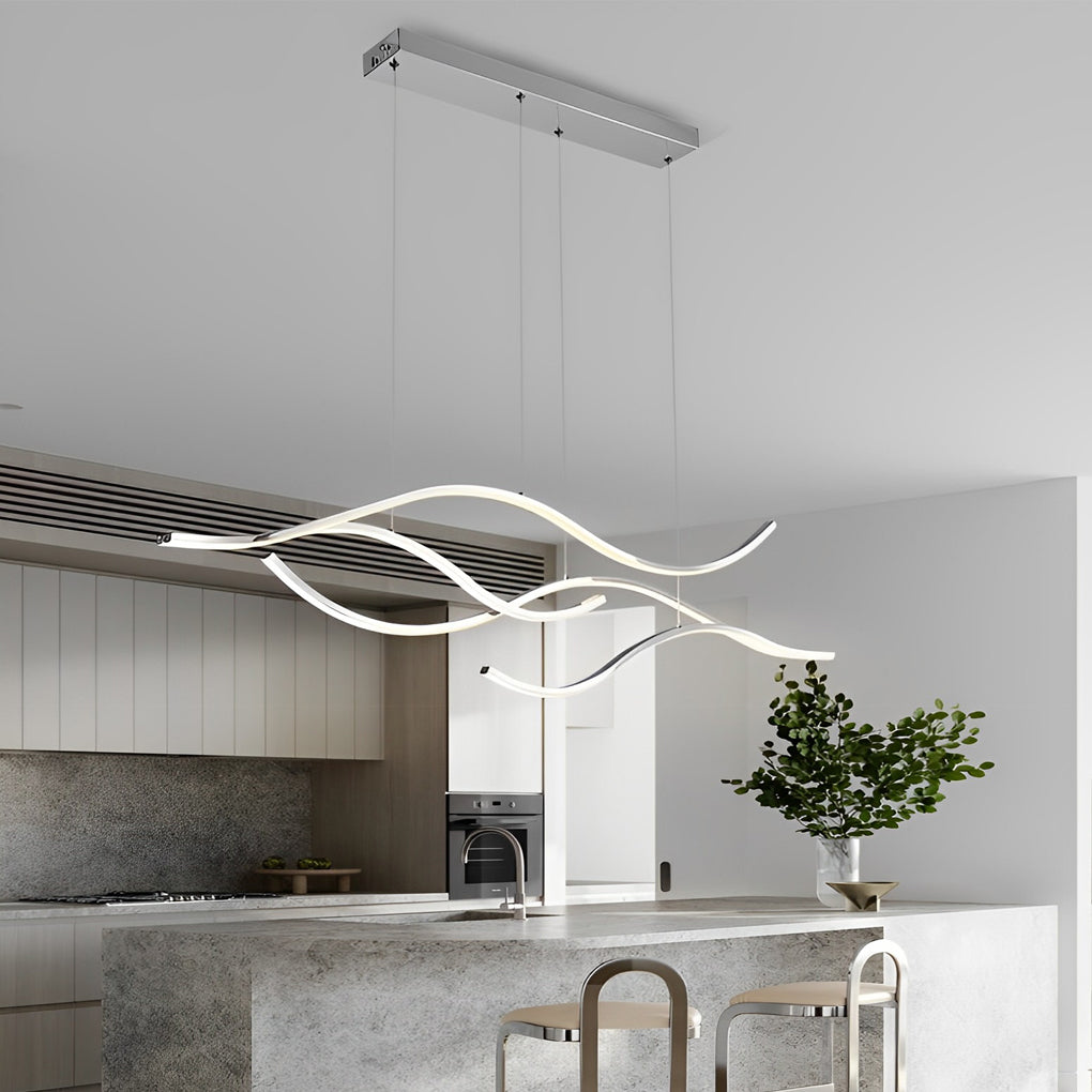 Pendant Light Metal Curved LED | Modern