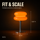 Table Lamp Glass Rechargeable | Contemporary