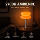 Table Lamp Glass Rechargeable | Contemporary