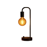 Table Lamp Metal Exposed Bulb | Minimalist
