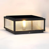 Wall Lamp Ribbed Glass Metal | Contemporary