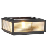 Wall Lamp Ribbed Glass Metal | Contemporary