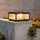 Wall Lamp Ribbed Glass Metal | Contemporary
