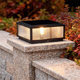 Wall Lamp Ribbed Glass Metal | Contemporary