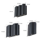Wall Light Aluminum Wavy LED Up-Down | Modern