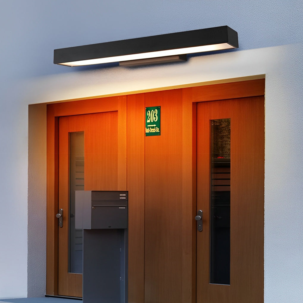 Wall Light Black Rectangular LED | Modern